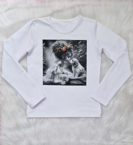 Kiss Baby blúzka Bambarillo white-jersey | Pohodlie a štýl