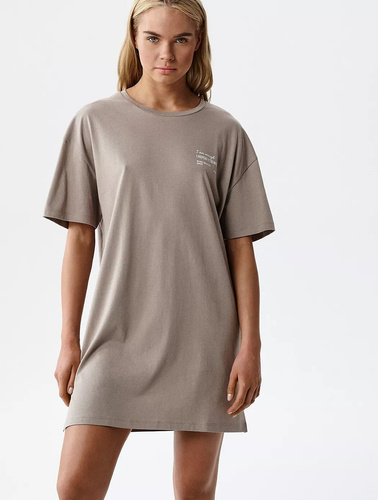 NLD-001 dámska nočná košeľa 100% bavlna, voľný strih