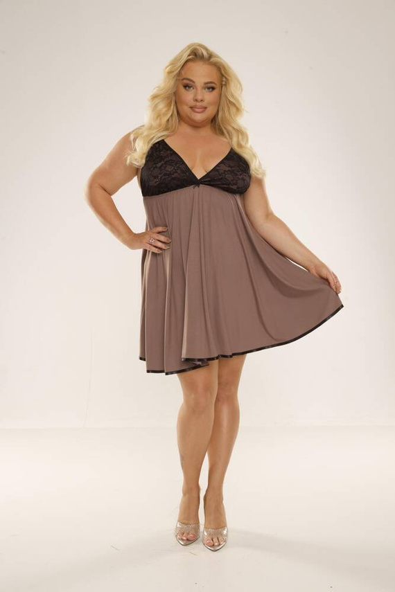 713 Nočná košeľa Cloche Forex - mocca