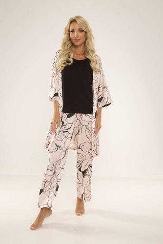 722 Lurdes Dámske pyžamo De Lafense - béžové