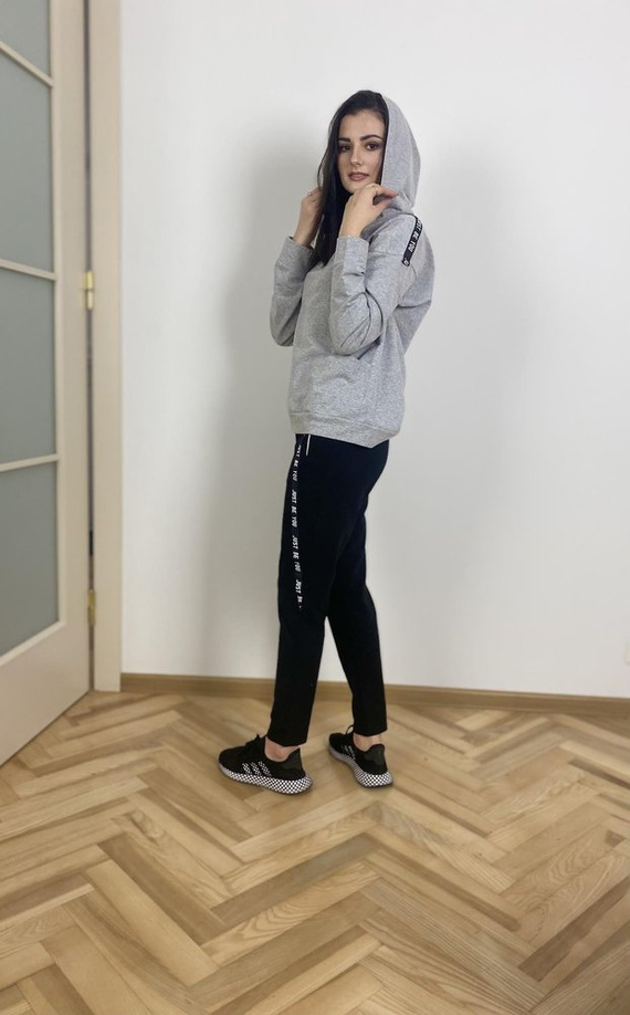 496 Dámska tepláková súprava Just Forex - svetlý melír