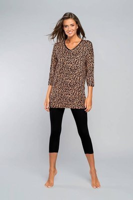 Pantera Dámske pyžamo s 3/4 rukávmi Italian Fashion - leopardí vzor