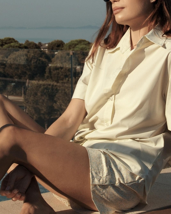 Dámske pyžamo Sensis Ophelia limetkové – letný set, 100% bavlna