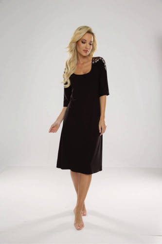 616 Nočná košeľa Ramona Forex - čierna