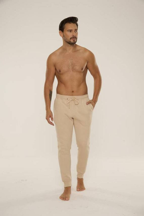 813 Indigo Pánska tepláková súprava De Lafense - piesková