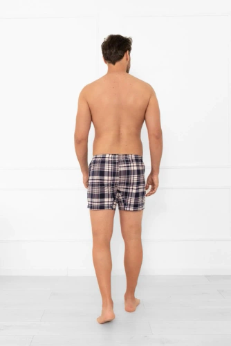 Pánske boxerky Brit Italian Fashion - bavlnené, kockované, klasické