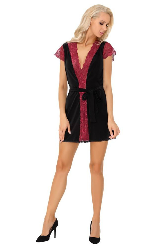 Kumiko LC 90428 Ružový dámsky župan Rosses Collection LivCo Corsetti