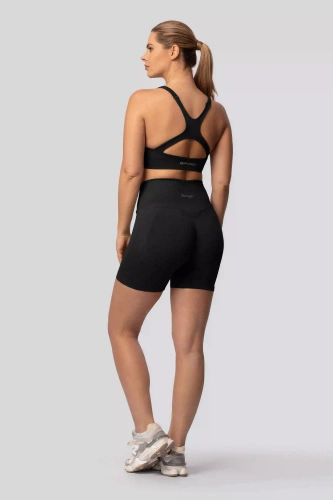 Spaio PUSH-UP PRO modelujúce bezšvové šortky fitness vysoký pás black