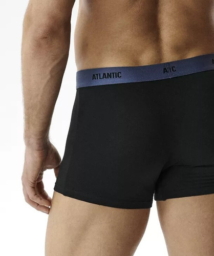 Pánske boxerky Atlantic 6SMH-004 A6 čierne – 6 kusov, 95 % bavlna, priliehavé