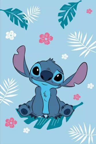 Detská fleecová deka Lilo and Stitch Jerry Fabrics | Mikrovlákno, mäkké a ľahké