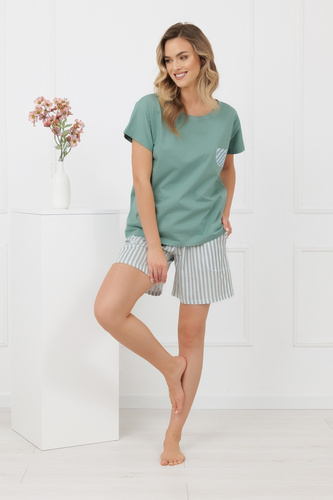Dámske pyžamo Faro Italian Fashion 100% bavlna krátky rukáv šortky
