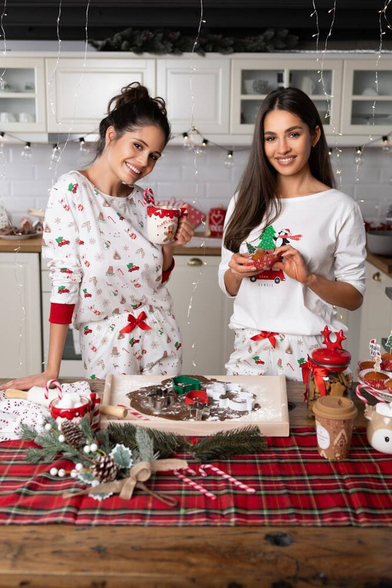 Dámske pyžamo Lillian Sensis -ecru