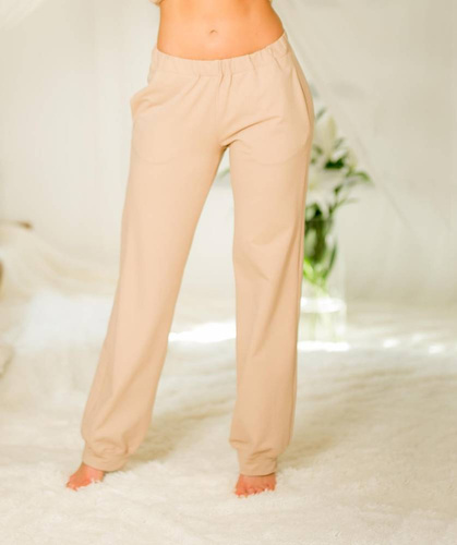 Tepláky Santiago Kalimo - béžové