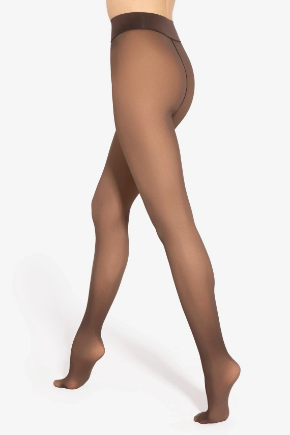 Pančuchy Gatta Transparent Effect 50 DEN teplé s efektom 20 DEN na zimu - milky nude