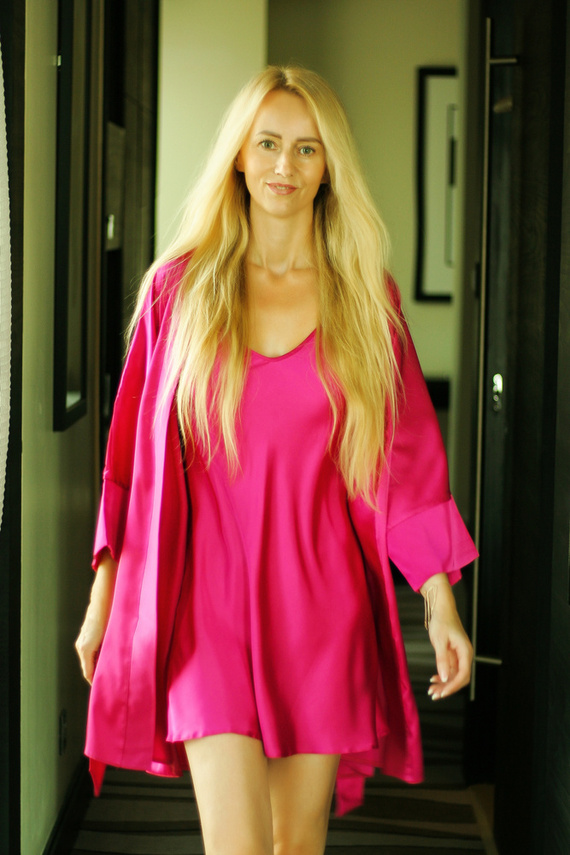 Panama Dámsky župan Podomka Kalimo - fuchsiová