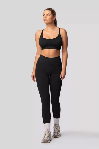 Legíny push-up Spaio PRO vysoký pás krycie tvarujúce black