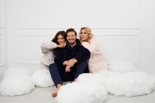 Forio Blúzka s kapucňou unisex Talianska móda - sivá