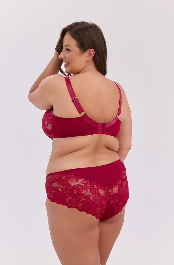 Gaia Mary BSM 1372 Bordový podprsenka semi soft maxi s kostícami