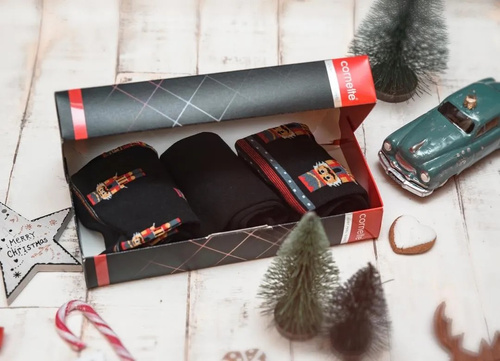 A45 Premium Ponožky A'3 Cornette - čierne (vojaci)