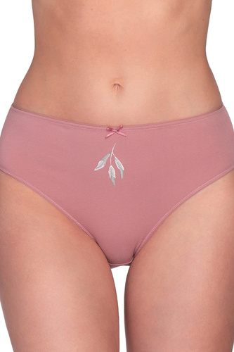 Figi L-120 BI-105 Lama Bavlnené dámske bikini nohavičky 3-balenie kvetinové