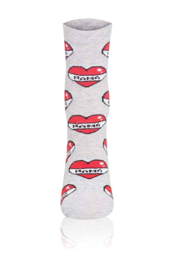 S122D Mama dlhé ponožky Italian Fashion - sivé