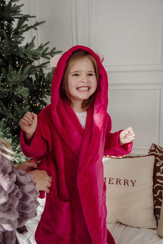 730 Detský župan Serena Forex - malinový