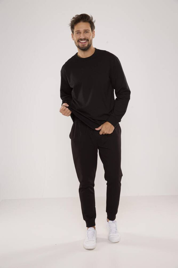 728 Pánska mikina Just Forex - čierna