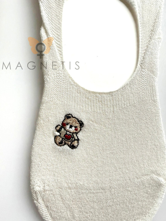 Magnetis YN-251132 – dámske balerínové ponožky z viskózy so silikónom