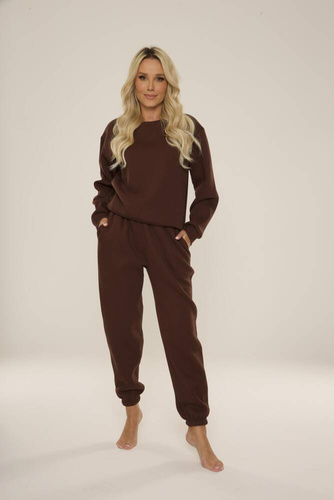 812 Indigo Forex dámska tepláková súprava - čokoládová