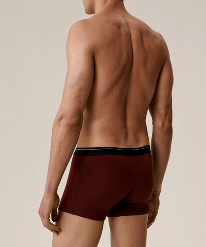 Pánske boxerky 3MH-011/25 fialovo-čierno-khaki bavlna, 3-pack, pohodlný strih