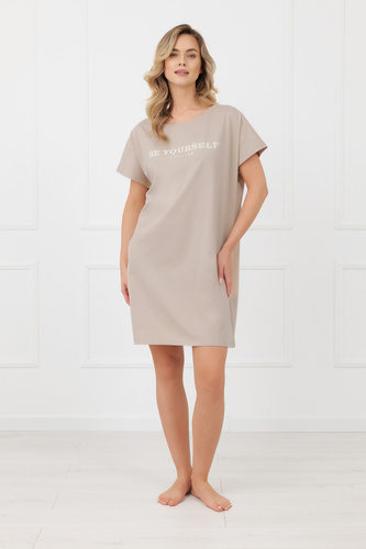Dámska nočná košeľa Rima Italian Fashion 100% bavlna krátky rukáv