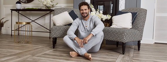 Súprava Leader Tracksuit dlhá. rukáv, dĺžka. nohavice Talianska móda - melange