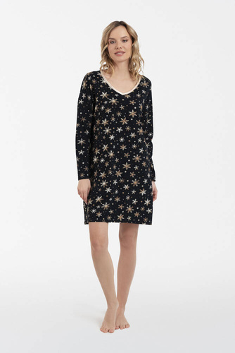 Nočná košeľa Laponia Talianska móda - potlač