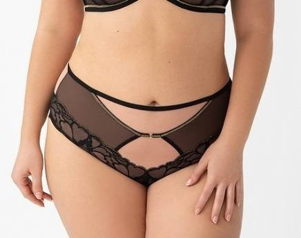 K 759 Saanvi Dámske nohavičky Gorsenia - čierne