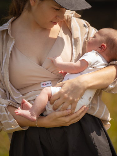 Milk&Love Mombri Klasyk nepremokavá dojčiaca podprsenka beige