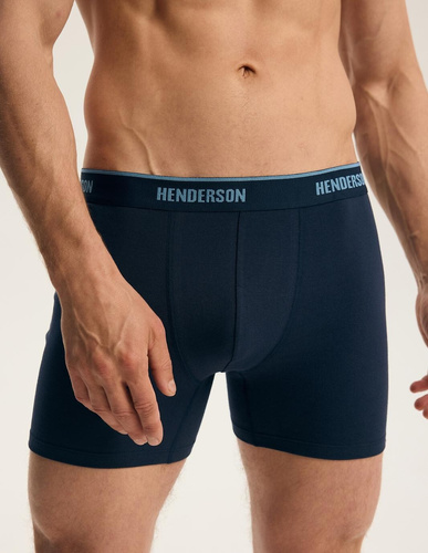 Pánske boxerky Henderson 44513 Brex 2-pack bavlnené so širokou gumou a logom