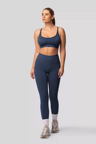 Legíny push-up Spaio PRO vysoký pás krycie tvarujúce navy blue