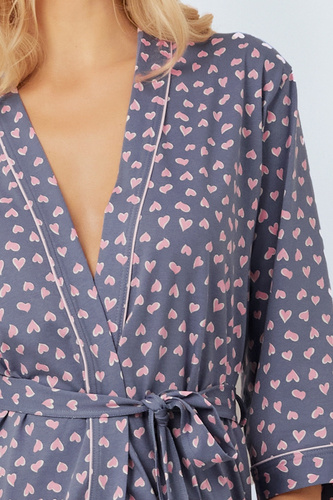 Tiana Dámsky župan Italian Fashion - potlač