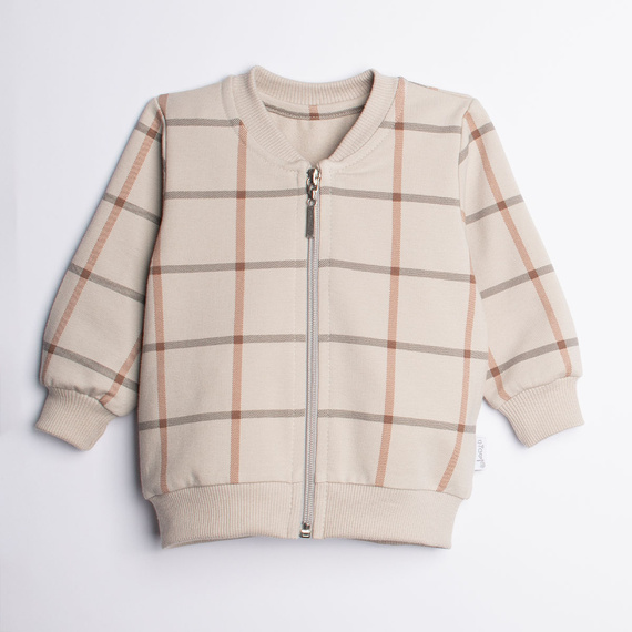 221277 Kiku Nicol detská bomber bunda kockovaná na zips