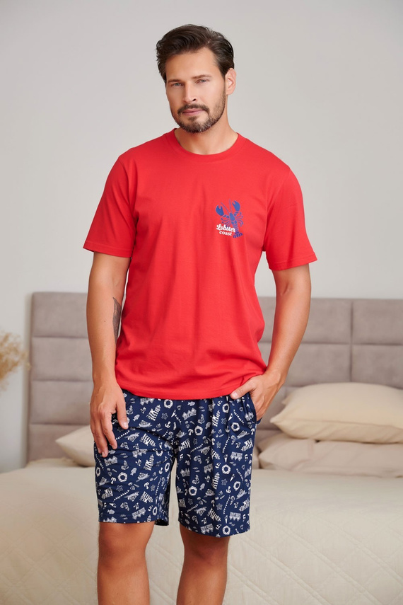 Pánska pyžama Doctor Nap 7553 Sunny Coast bavlnená krátke nohavice