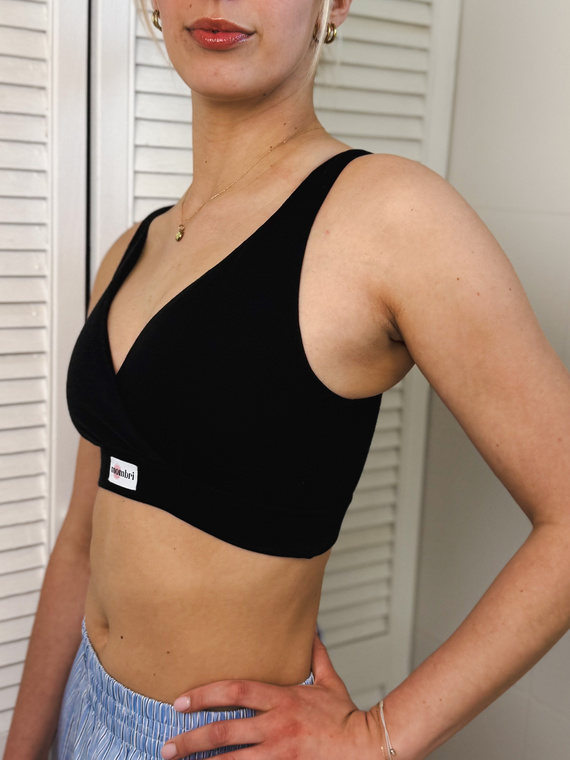 Milk&Love Mombri Klasyk nepremokavá dojčiaca podprsenka black