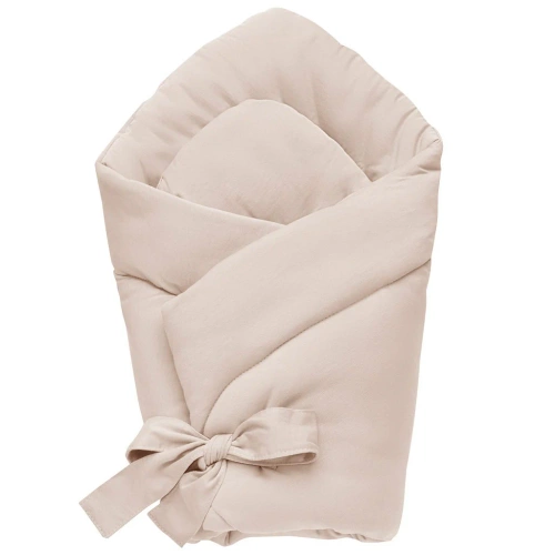 Basic Baby cornet Yosoy beige - bezpečný, bavlnený, nastaviteľný