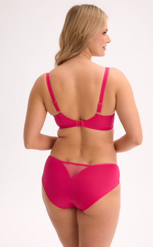 GFP 1322 Rhea Gaia fuchsiové nohavičky - elegantné s kvetinovou výšivkou