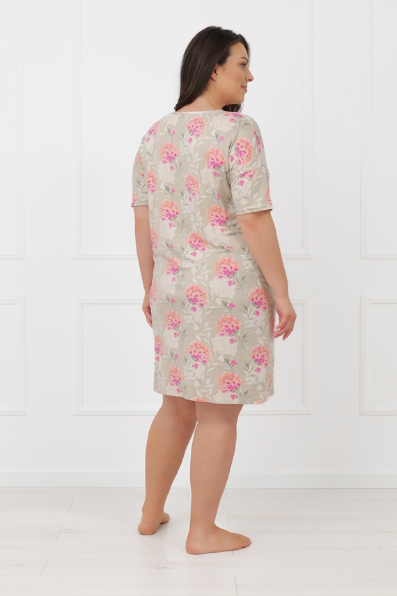 Nočná košeľa Harmonia Talianska móda krátky rukáv viskóza elegantná