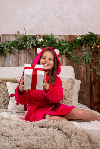 730 Detský župan Serena Forex - malinový