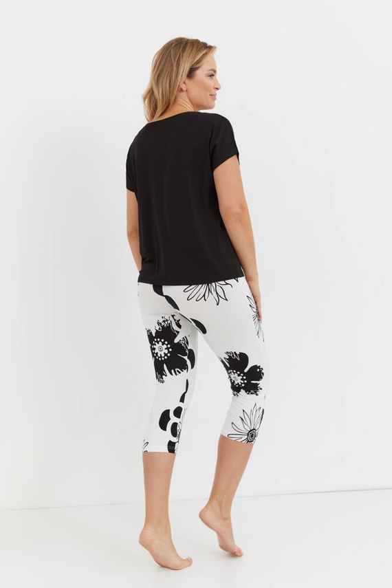 743 Elle Forex Dámske pyžamo - čierno-ružové