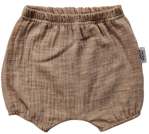 Baby blossoms Just Muslin 40235L Makoma latte- 100% bavlnený mušelín, na gumičke