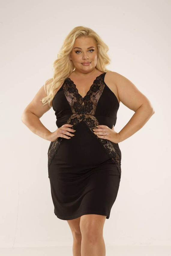 879 Nočná košeľa Agnes Forex - čierna