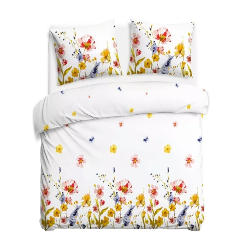 Flanelové obliečky Darymex 31521/1 kvety bavlna 160 g/m² teplé