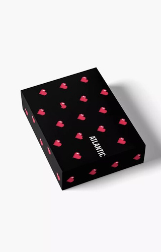 2GMB-011 Pánske boxerky Atlantic - bavlna, potlač srdca, 2 balenia